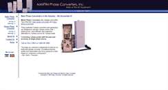 Desktop Screenshot of martinphaseconverters.com