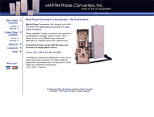 Tablet Screenshot of martinphaseconverters.com